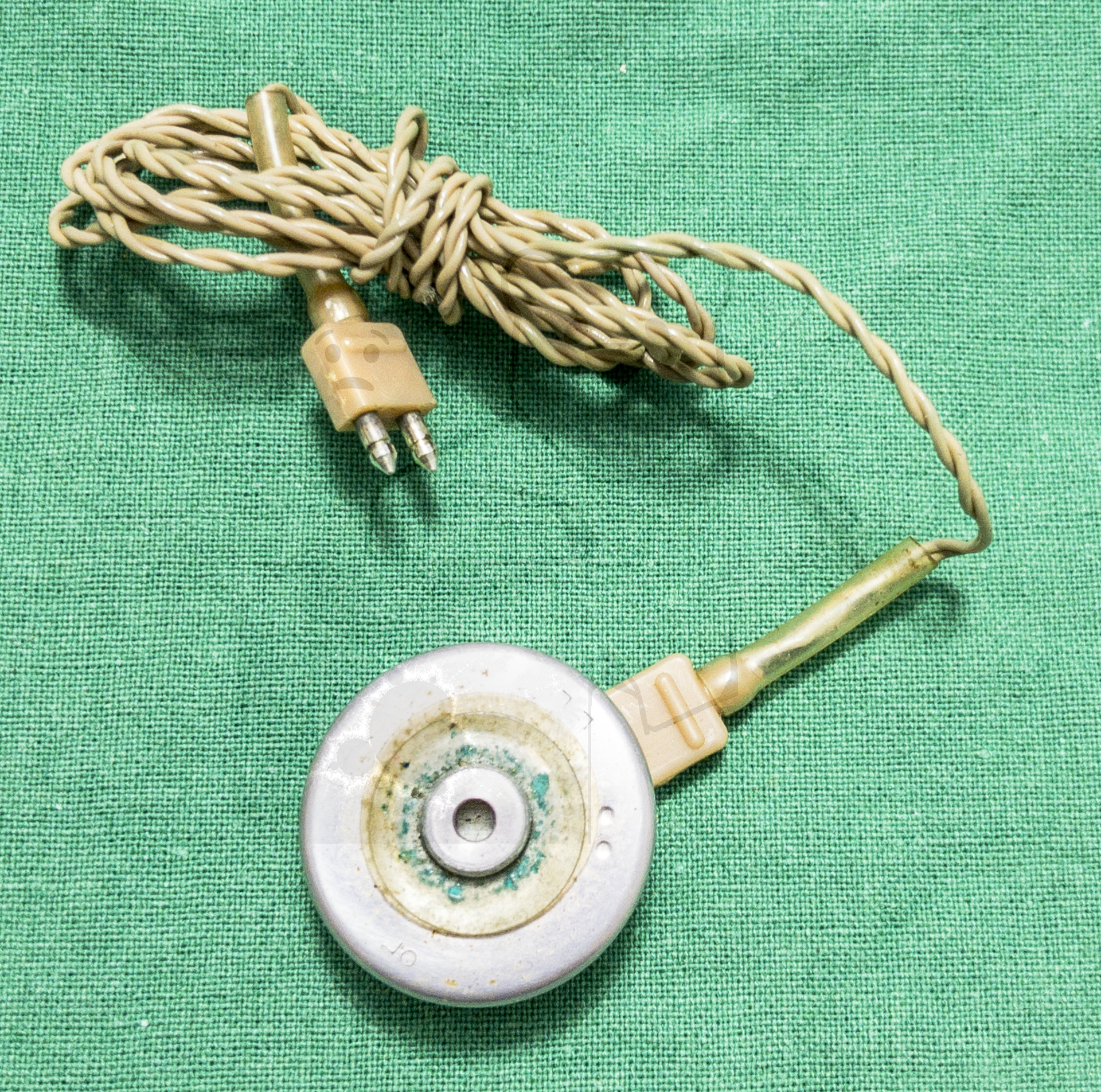 Hörgerät "Fortiphone Type 20", ca. 1949, Ohrhörer ohne Aufgeschraubten Aufsatz